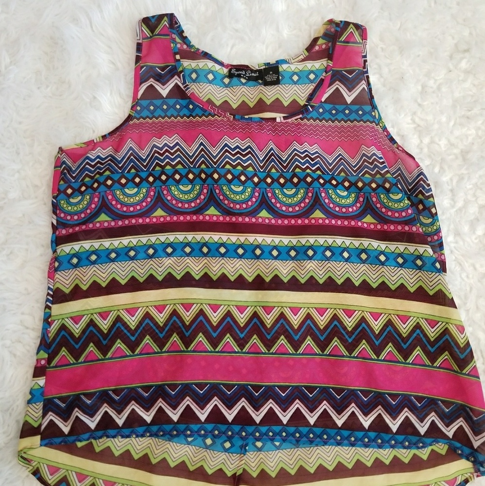Multi color top